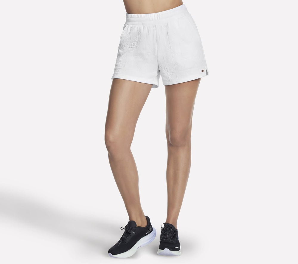 GO WALK Cozy Fit Diamond 4 Inch Short Skechers for sale