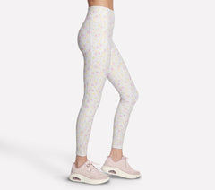 GO WALK Rib Floral Full Length High-Waisted Legging Skechers on sale