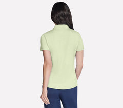 Short Sleeve On The Green Striped Polo Skechers on sale