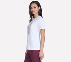 Floral Diamond Short Sleeve Tee Skechers outlet