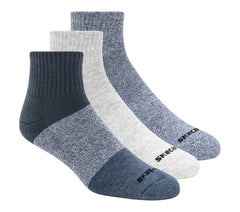 3 Pack Men's Colorblock Quarter Socks Skechers outlet