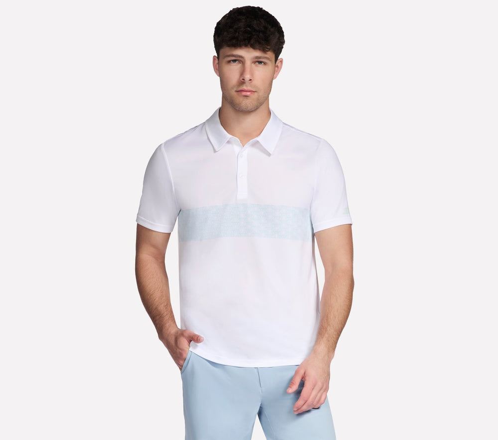 GO DRI Charge Palm Stripe Polo Skechers outlet