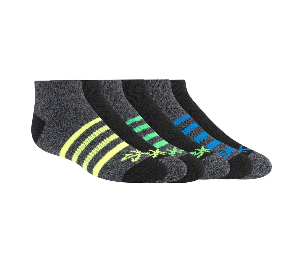 6 Pack Low Cut Marled Stripe Socks Skechers discount