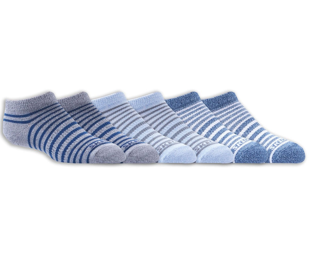 6 Pack Striped No Show Socks Skechers online