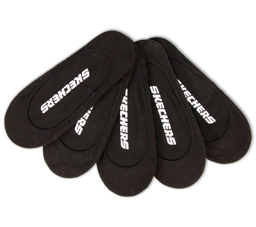 5 Pack Non Terry Solid Liner Socks Skechers outlet