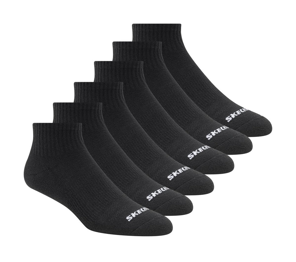 6 Pack Core Quarter Medium Socks Skechers US