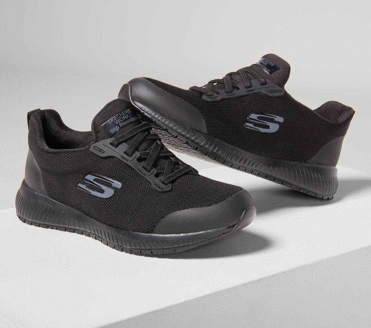 Work Slip-Resistant Relaxed Fit: Squad Skechers for sale