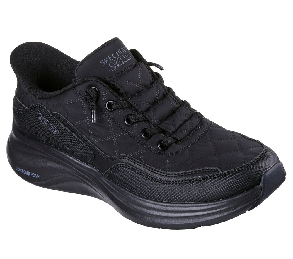 Slip-ins Work Slip-Resistant: Contour Foam - Cozy Fit Skechers sale