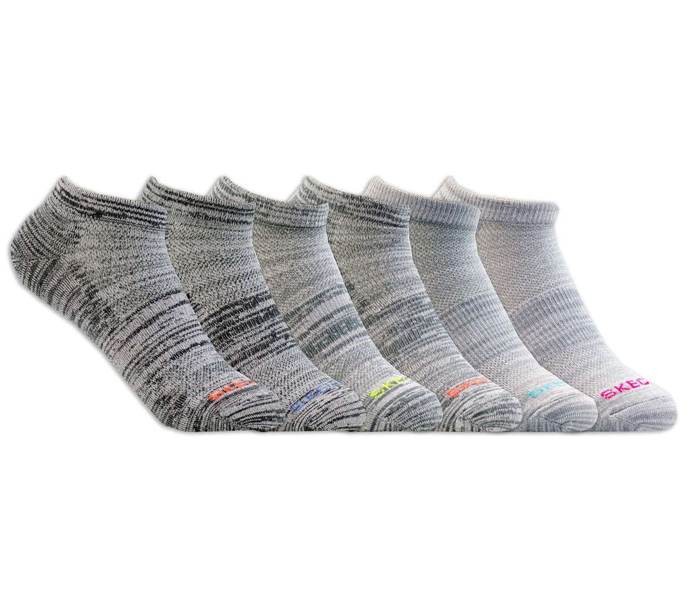6 Pack Women's Low Cut Sport Stripe Socks Skechers for sale