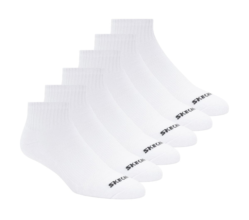 6 Pack Core Quarter Medium Socks Skechers US