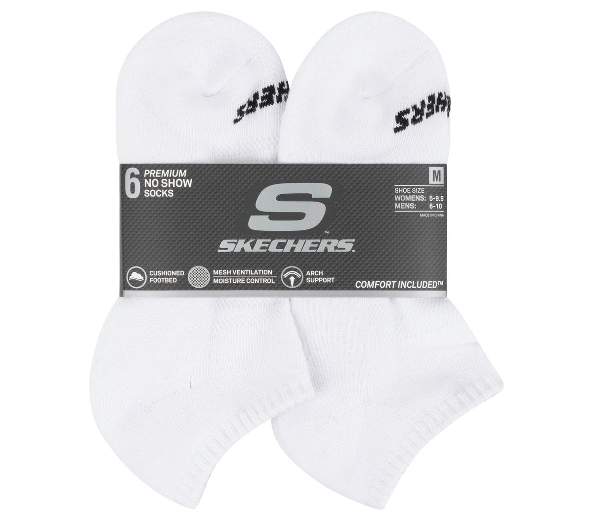 6 Pack Core Low Cut Medium Socks Skechers on sale