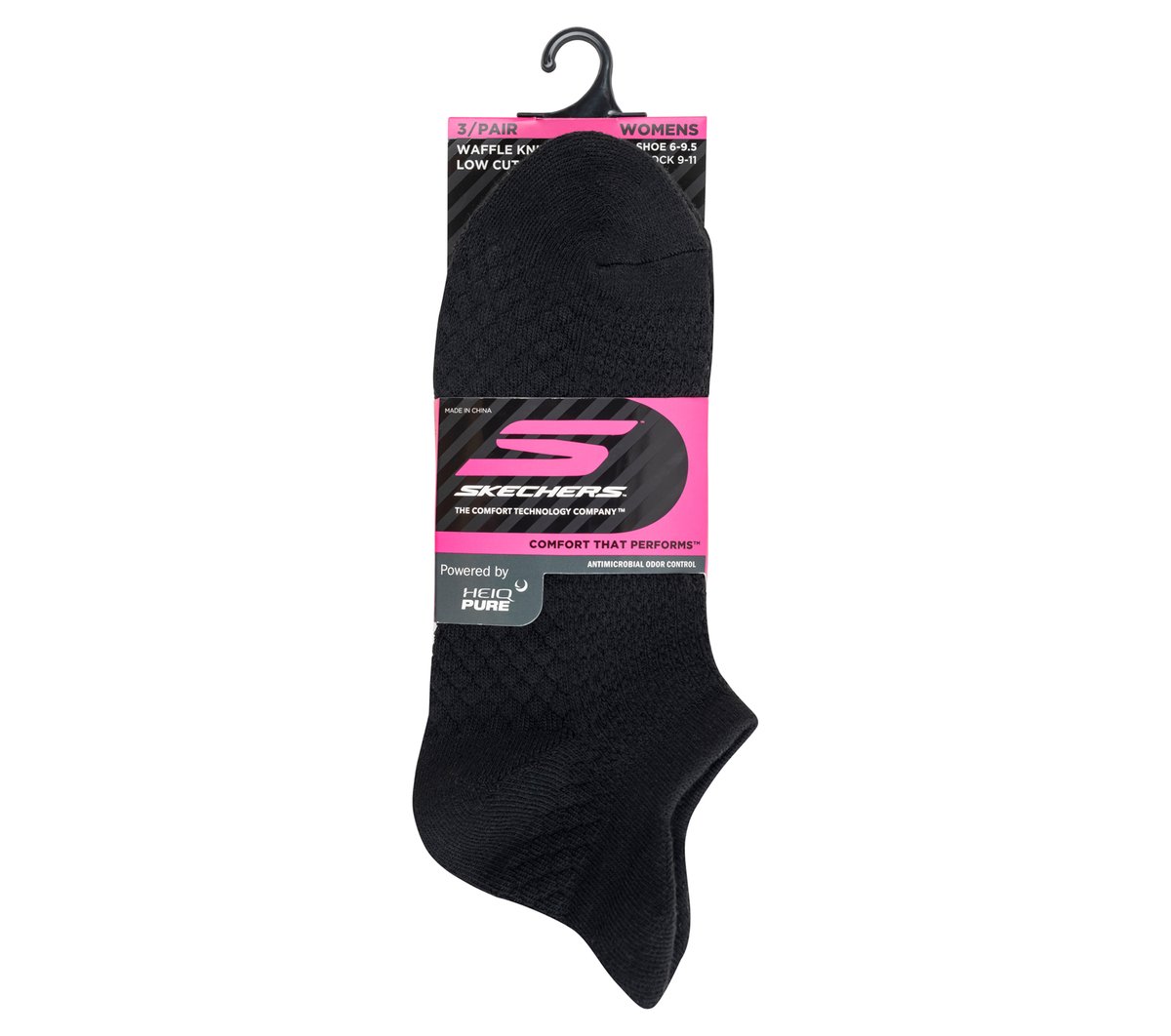 3 Pack Women's Performance Low Cut Textured Socks Skechers for sale
