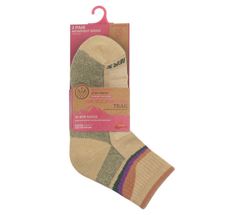 2 Pack Women's Trail Quarter Socks Skechers outlet