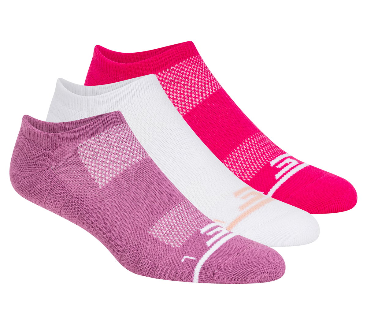 3 Pack Women's No Show Premium Basic Socks Skechers US