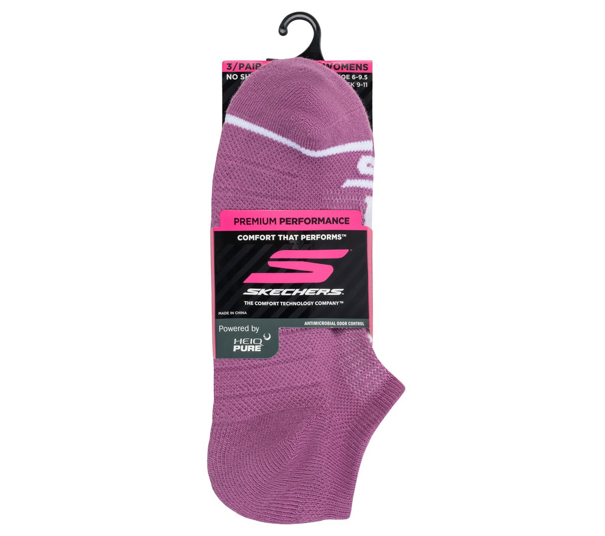 3 Pack Women's No Show Premium Basic Socks Skechers US
