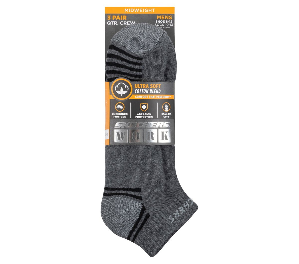 3 Pack Low Cut Terry Trainer Work Socks Skechers sale