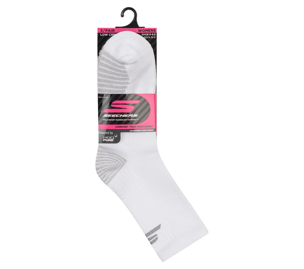 3 Pack Women's Half Terry Low Crew Socks Skechers for sale