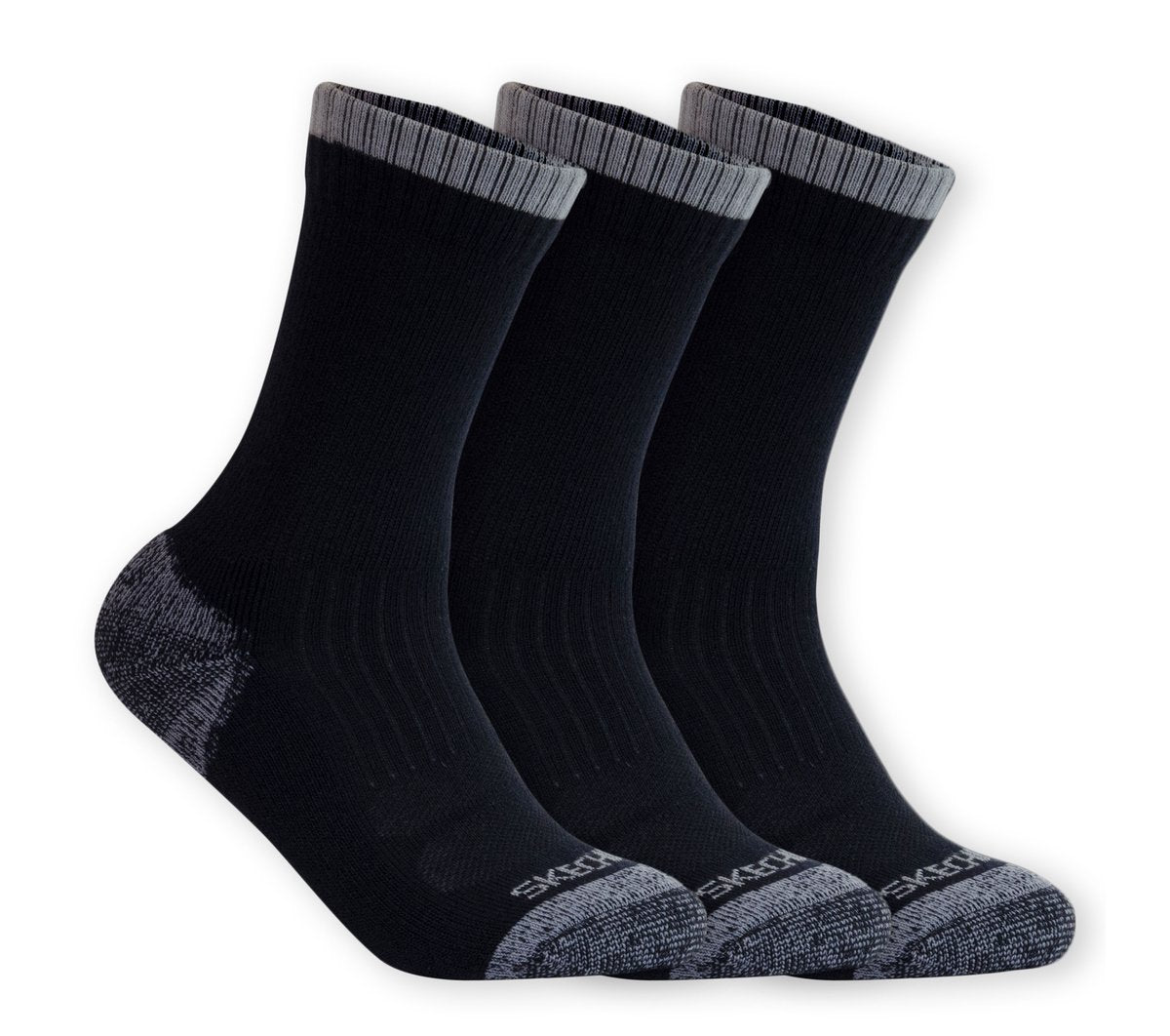 3 Pack Half Terry Work Crew Socks Skechers US