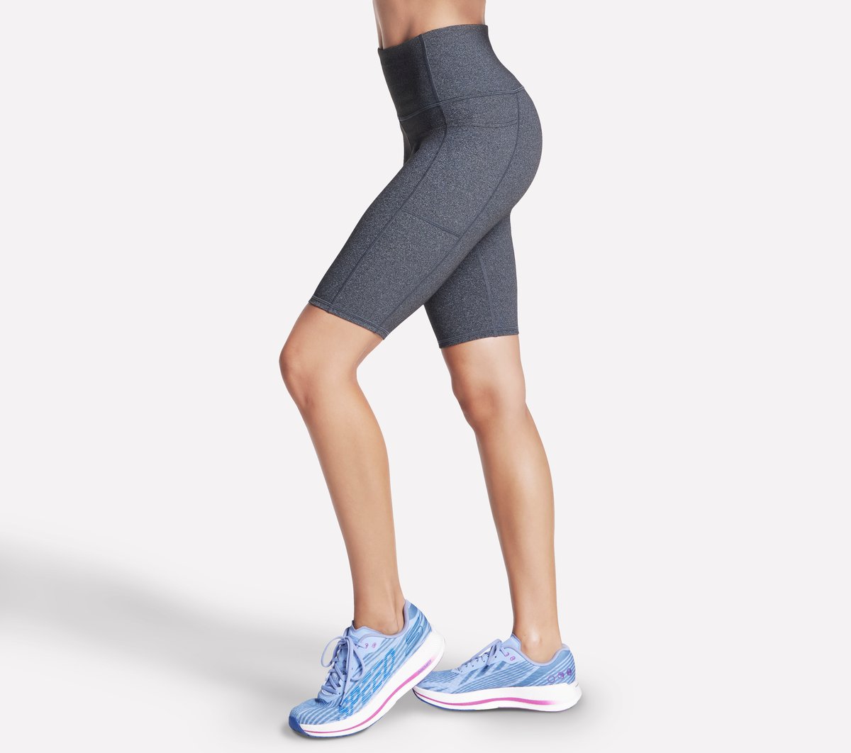 GO WALK High Waisted 10 Inch Bike Short Skechers US