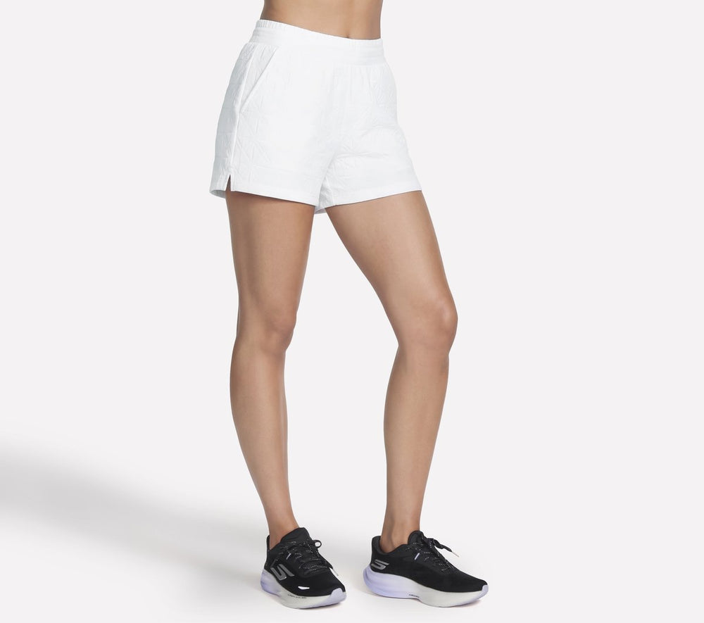 GO WALK Cozy Fit Diamond 4 Inch Short Skechers for sale