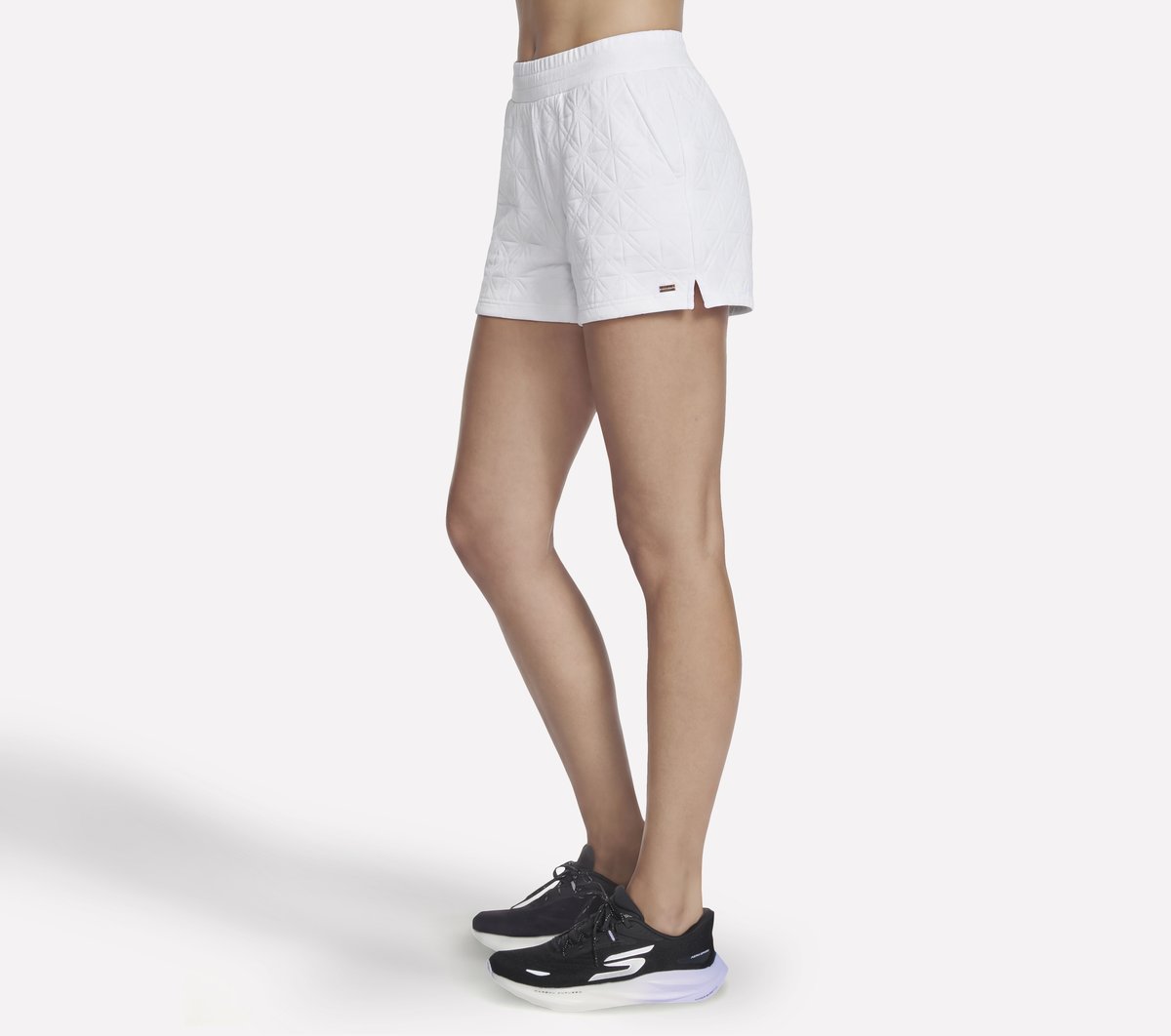 GO WALK Cozy Fit Diamond 4 Inch Short Skechers for sale