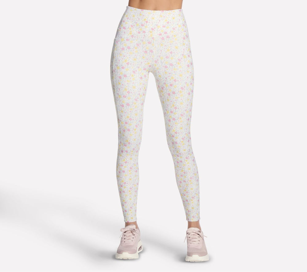 GO WALK Rib Floral Full Length High-Waisted Legging Skechers on sale