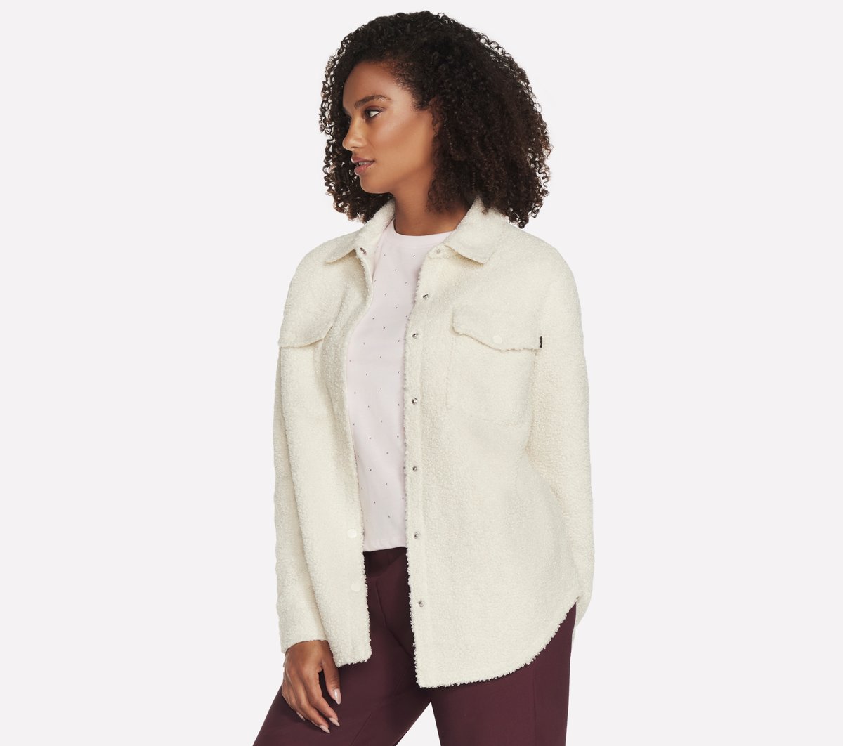 Sherpa Shacket Skechers on sale