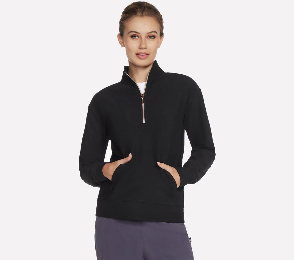 GO LUXE Rib 1/4 Zip Skechers on sale