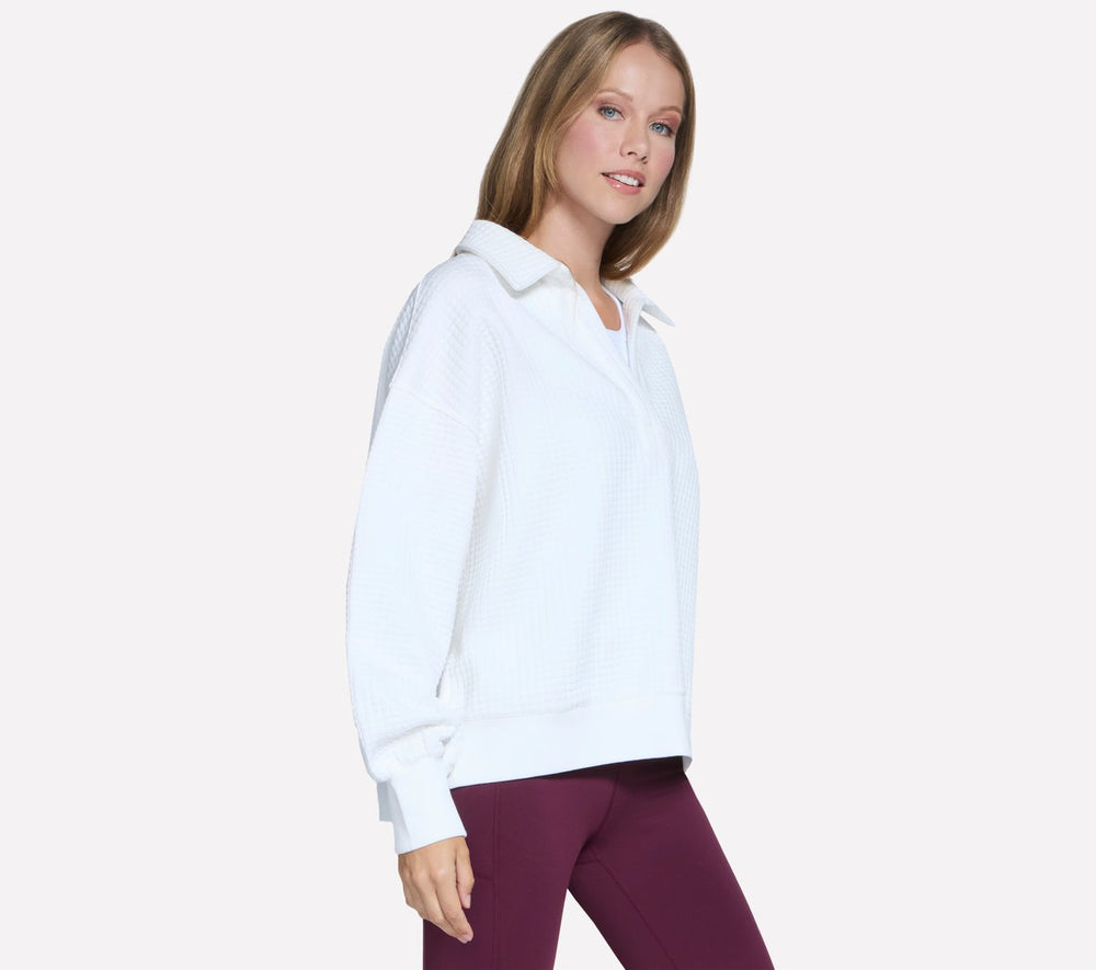 Downtown Cozy Fit Collared Long Sleeve Skechers for sale