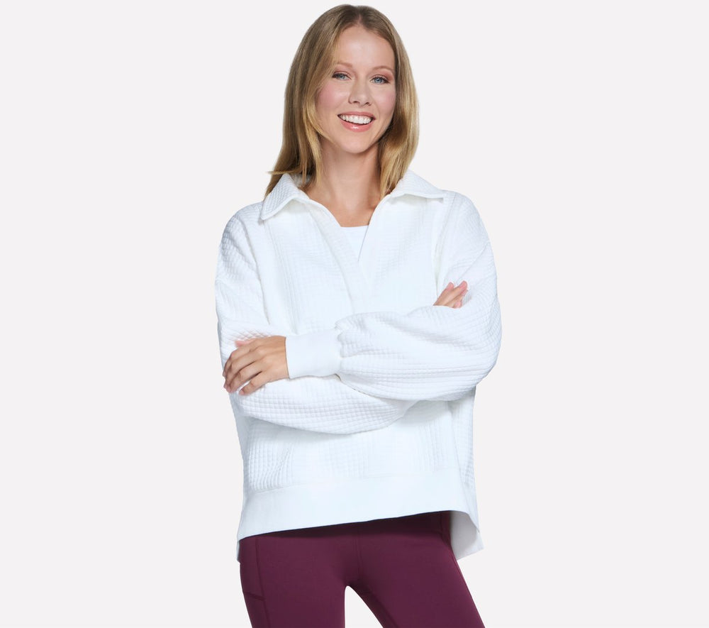 Downtown Cozy Fit Collared Long Sleeve Skechers for sale