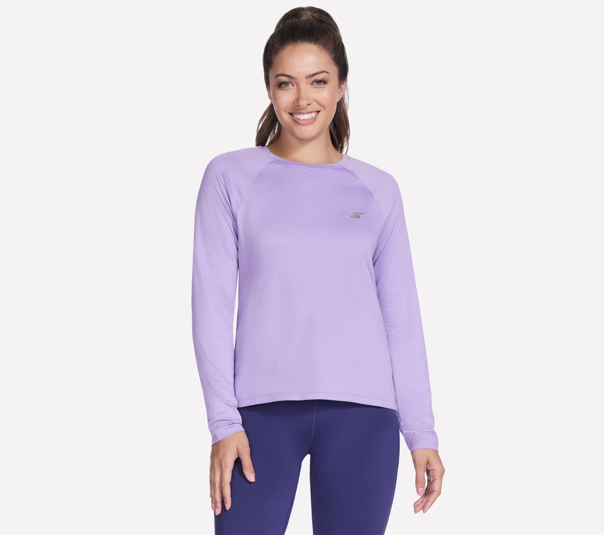 GO DRI Stride Long Sleeve Crew Skechers discount