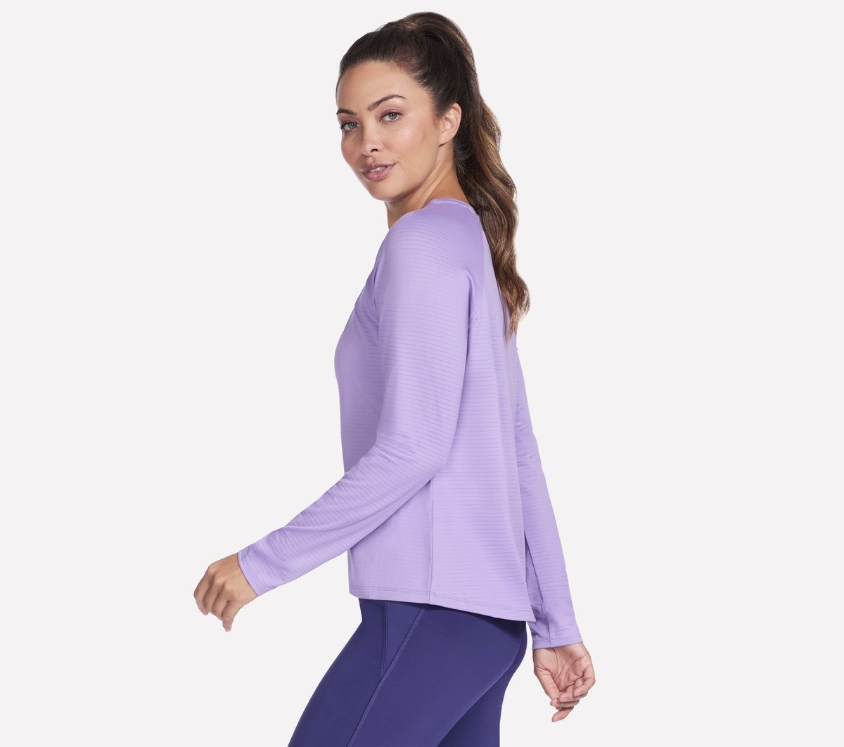 GO DRI Stride Long Sleeve Crew Skechers discount