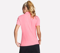 GO GOLF Short Sleeve Birdie Zip Front Polo Skechers for sale