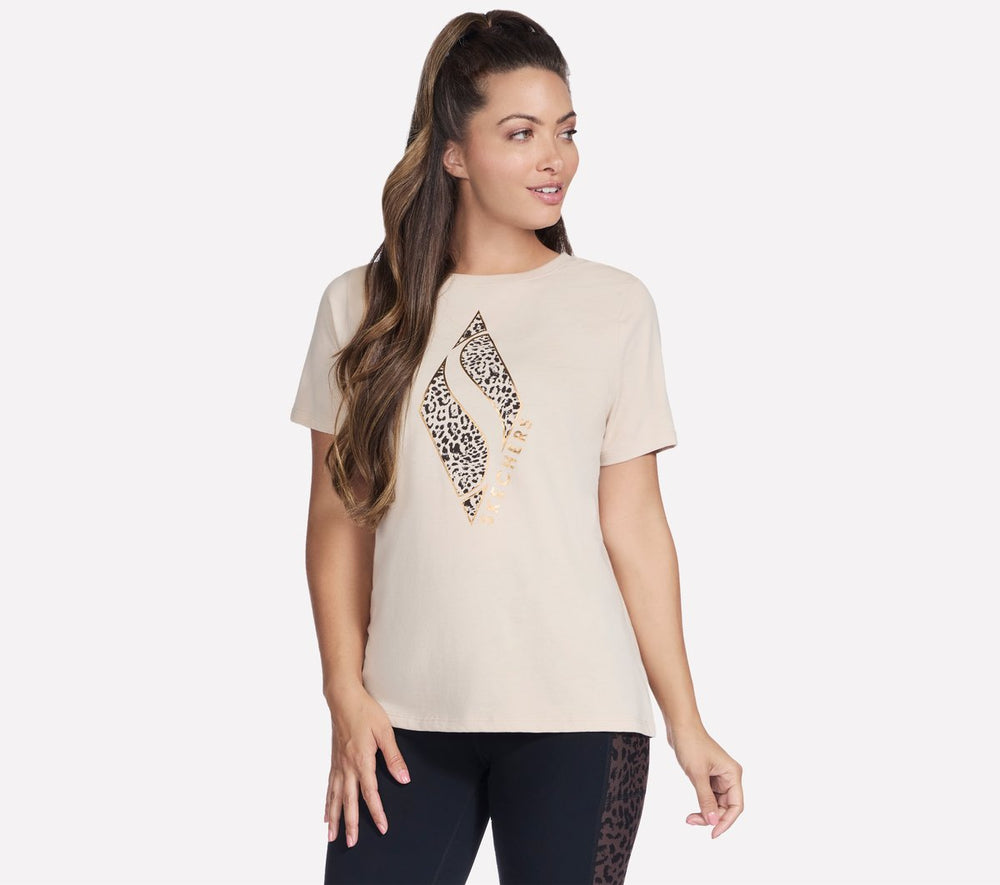 Diamond Cheetah Short Sleeve Tee Skechers on sale