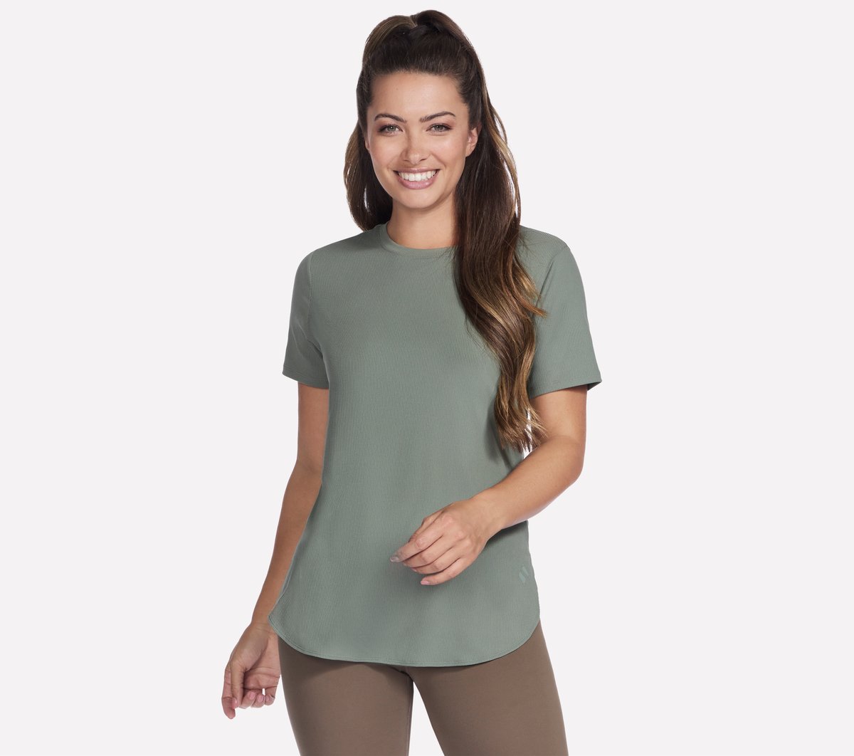 GO WALK Luxe Rib Tunic Tee Skechers discount