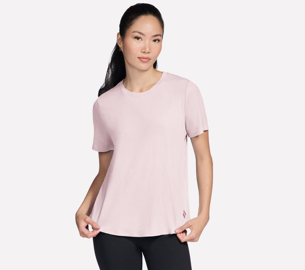 GO WALK Luxe Rib Tee Skechers for sale