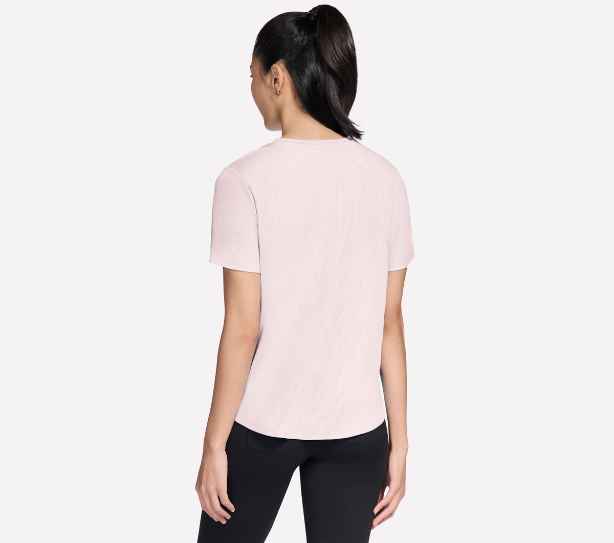 GO WALK Luxe Rib Tee Skechers for sale