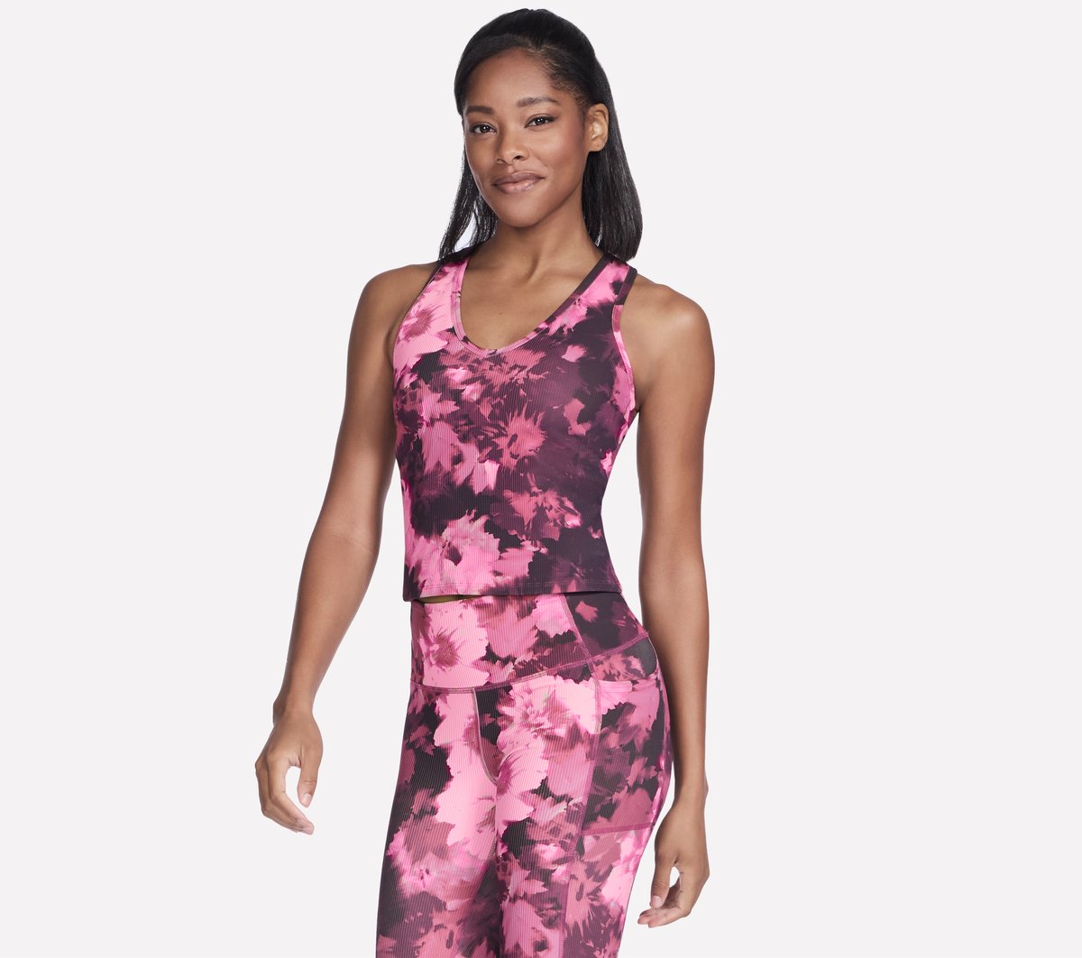 GO FLEX RIB Inbloom V-Neck Tank Skechers outlet