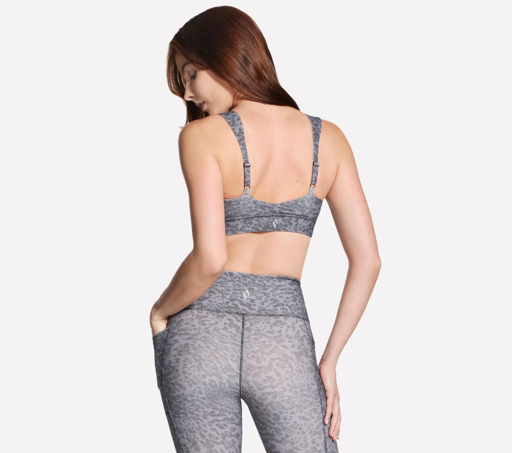 GO WALK Evolution Printed Zip Front Bra Skechers sale
