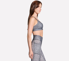 GO WALK Evolution Printed Zip Front Bra Skechers sale