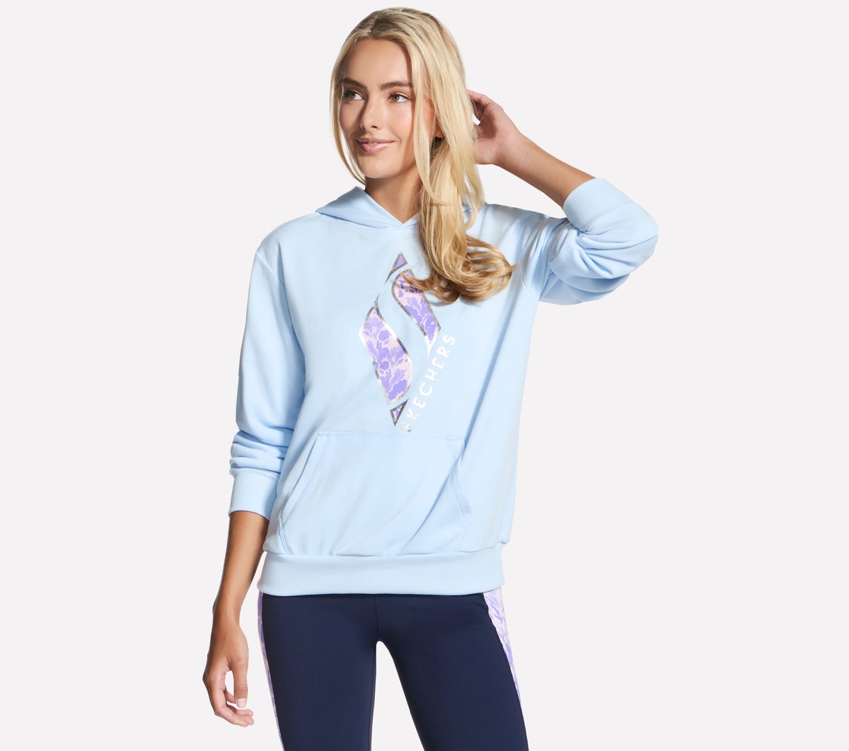 Floral Diamond Pullover Hoodie Skechers on sale