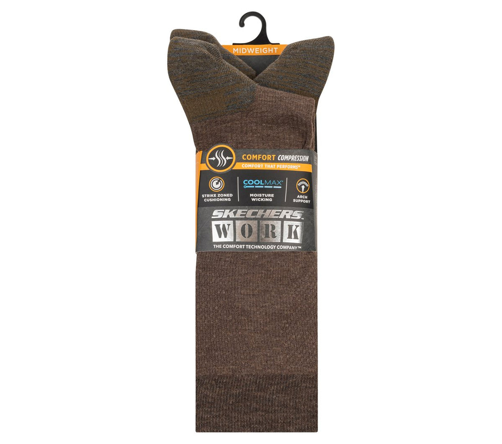 Work: 3 Pack Men's Over Calf Compression Socks Skechers on sale