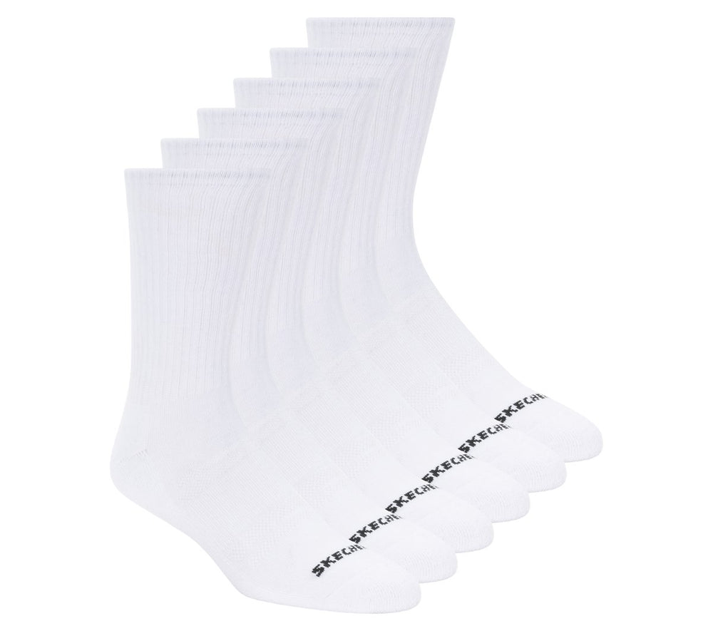 6 Pack Large Core Crew Socks Skechers outlet