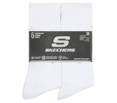 6 Pack Large Core Crew Socks Skechers outlet