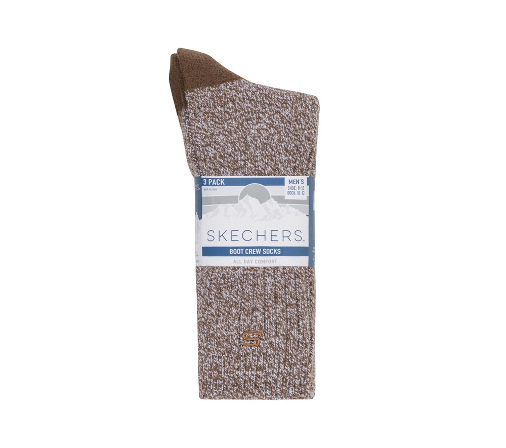 Super Soft Boot Crew Socks - 3 Pack Skechers for sale