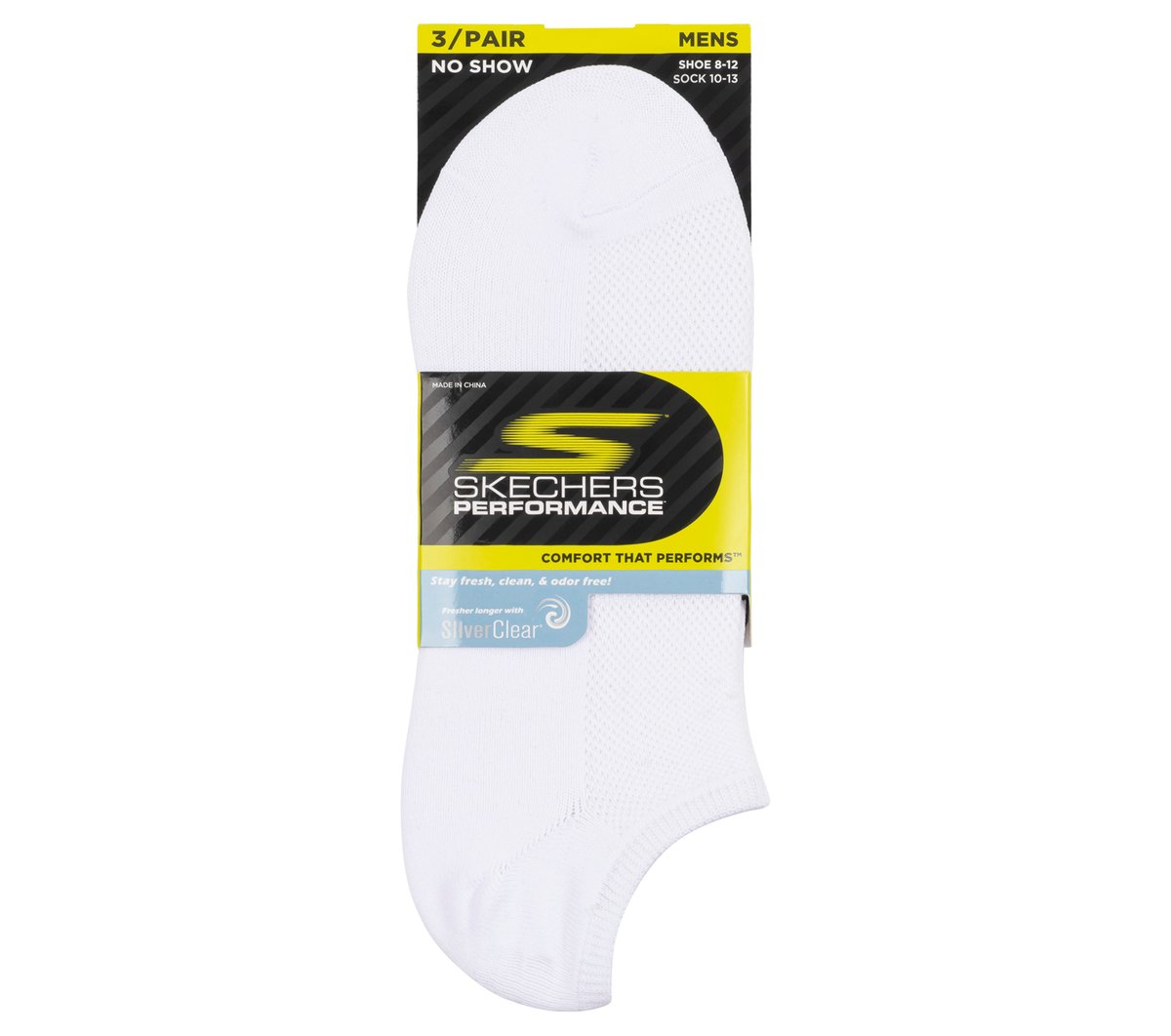 3 Pack No Show Stretch Socks Skechers discount