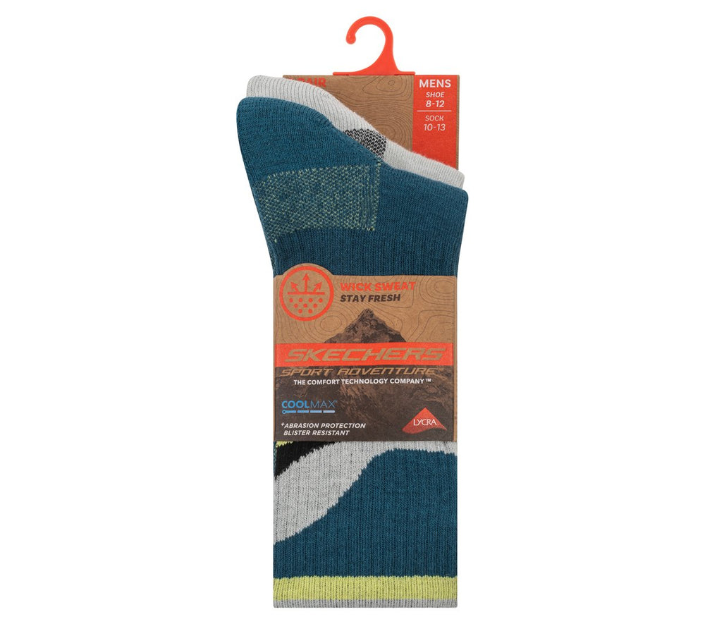 2 Pack Men's Crew Trail Socks Skechers for sale