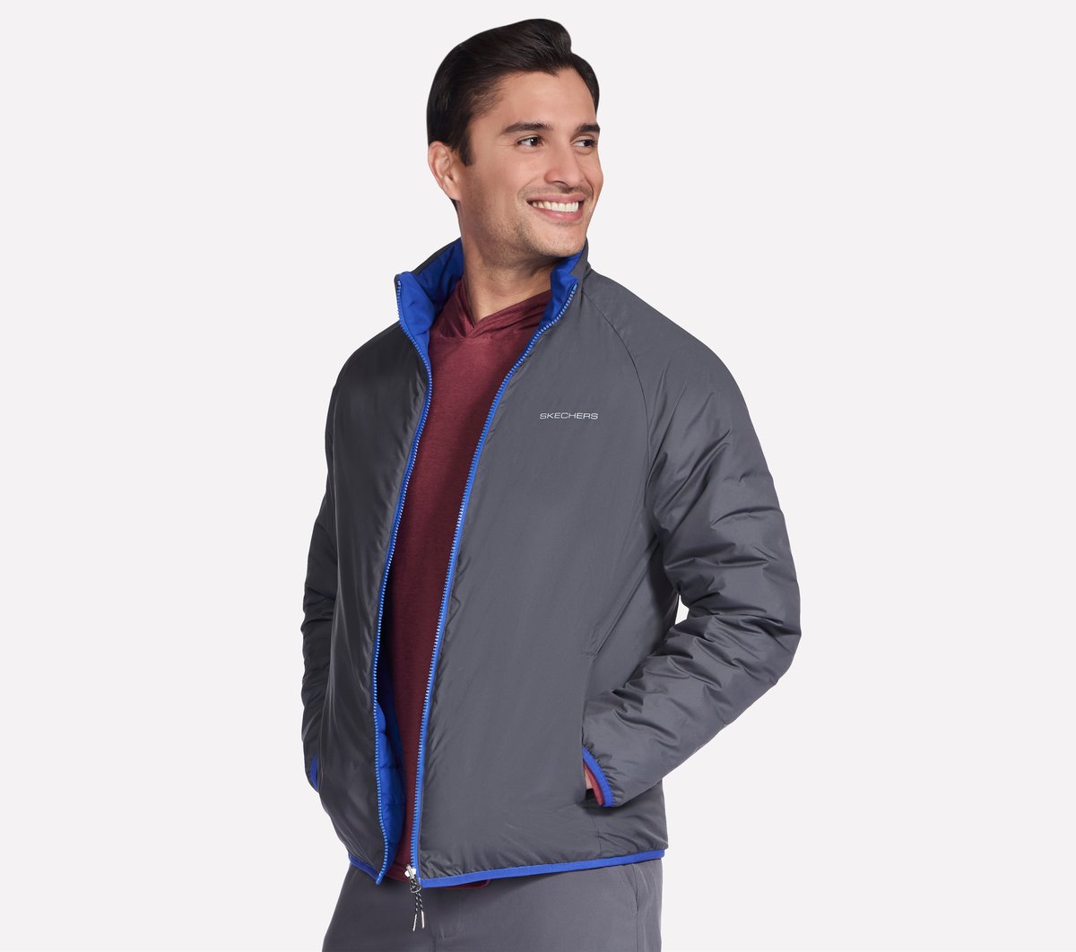GO SHIELD Cozy Fit Altitude Reversible Jacket Skechers online