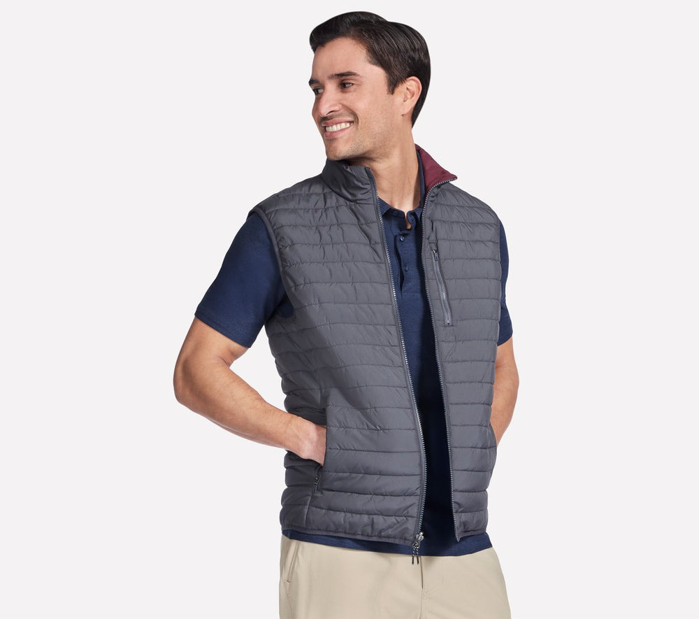 GO SHIELD Cozy Fit Altitude Reversible Vest Skechers discount