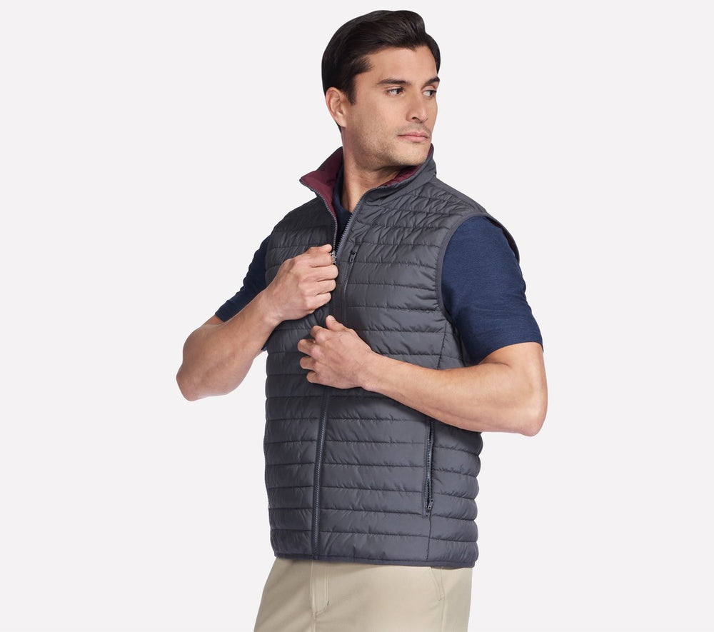 GO SHIELD Cozy Fit Altitude Reversible Vest Skechers discount